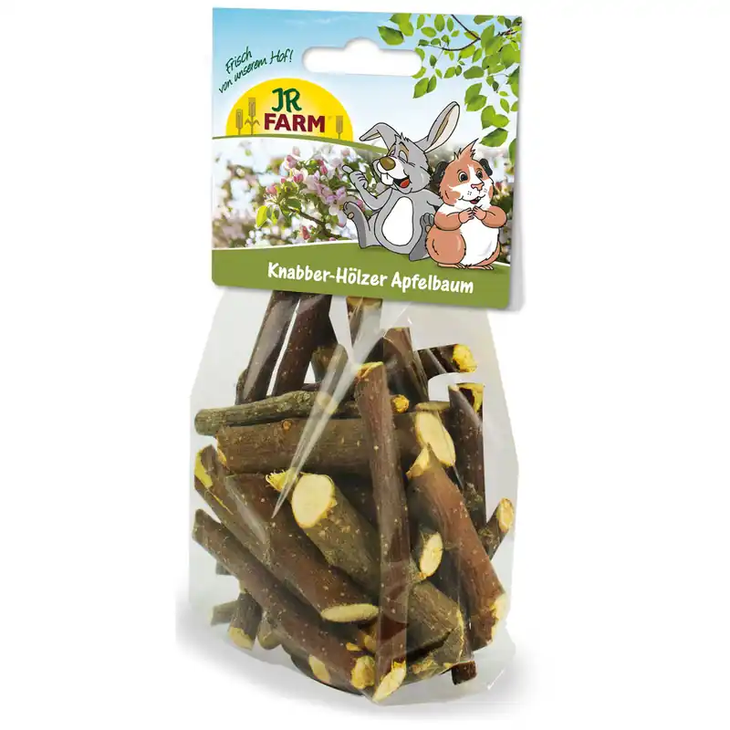 Saisonangebot JR FARM Knabber-Hölzer Apfelbaum 100g Kleintiersnack